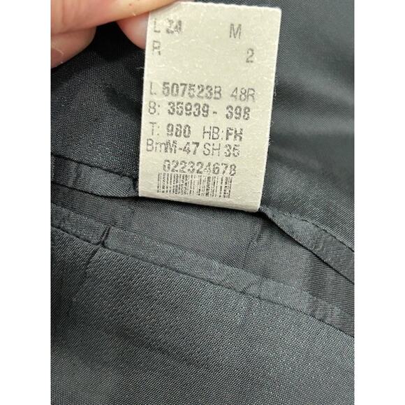 Lauren Ralph Lauren Mens Sport Coat Jacket Long Sleeve Wool Black Size 48R - Picture 6 of 9